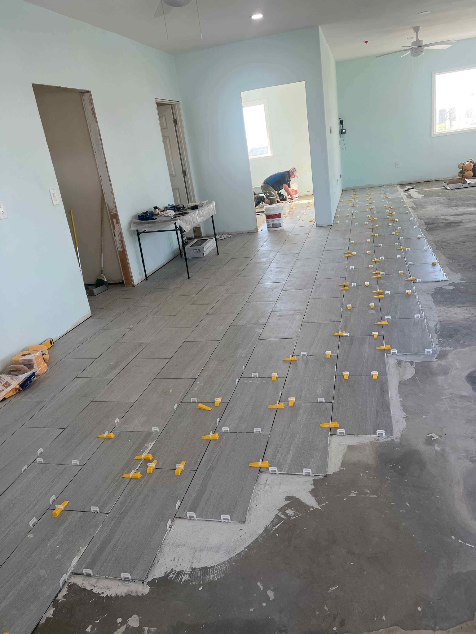 New flooring installed